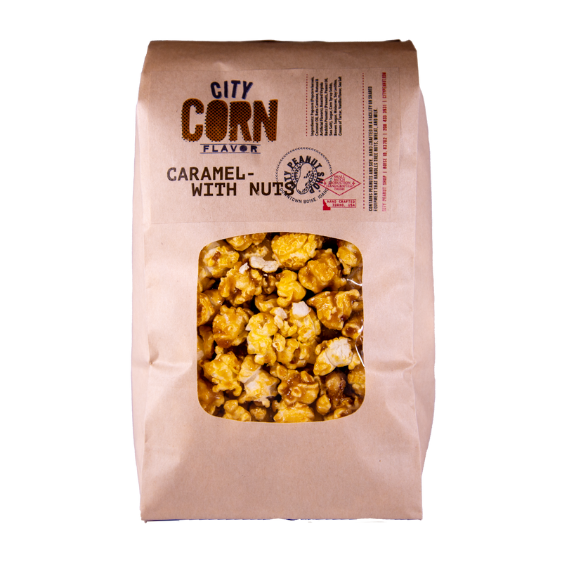 CARAMEL CORN • CARAMEL WITH NUTS