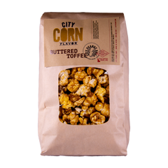 CARAMEL CORN • BUTTERED TOFFEE