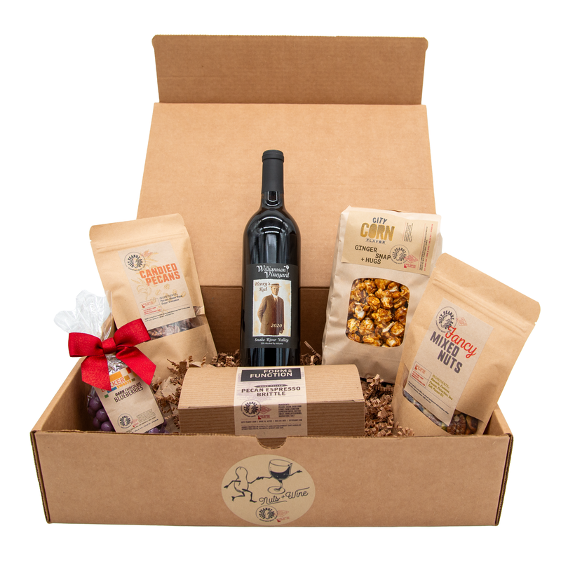 IDAHO NUTS+RED WINE GIFT BOX